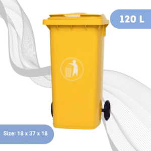 120L Plastic Industrial bin-Yellow