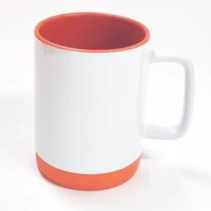 SUBLIMATION MUG - SILICON BASE - ORANGE