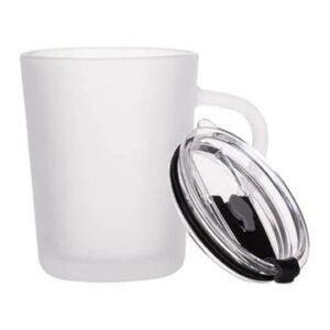 FROSTED SUBLIMATION MUG WITH LID