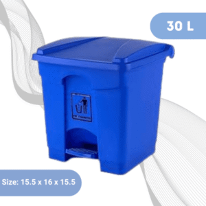 30L Blue Plastic Pedal Dustbin