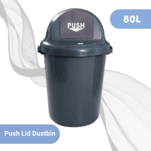 80L Push Lid Dustbin