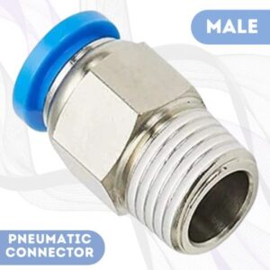 Pneumatic Straight Male Connector