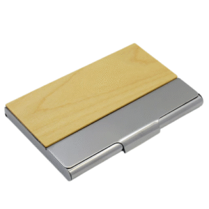 Wooden and Metal Card Holder