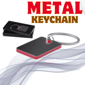Red Metal Keychain