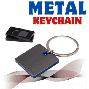 Metal Keychain - Blue
