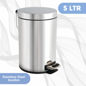 5L - Stainless Steel Pedal Dustbin