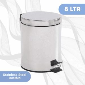8L Stainless Steel Pedal Dustbin