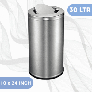 30L Stainless Steel Swing Dustbin