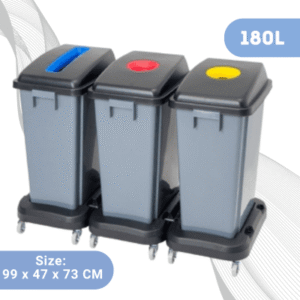 3-in-1 Plastic Dustbin