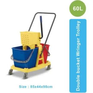 Double Sided Mop Trolley - 60 Liter