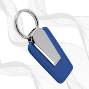Leather Key chain - Blue