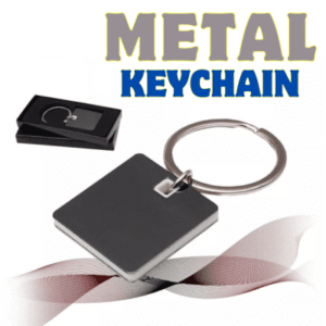Metal Keychain - White