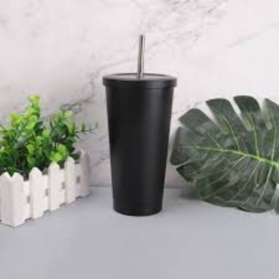 Black Stainless Steel Tumbler